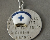 Nurses Prayer  Handstamped Necklace