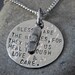 Blessed Are the Nurses, For they Help us Heal Through Love and Care Handstamped Necklace