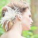 Bridal Fascinator, Feather Fascinator, Hair Clip, Head Piece - CAMILLE