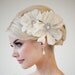 Bridal Head Piece, Bridal Fascinator, Wedding Hair Accessory, Bridal Flower Hairclip - Rhianna