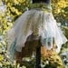 RESREVED upcycled tattered skirt . grenada fog