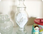 vintage apothecary glass jar