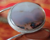 An Agate Sunset Silver Bracelet