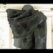 Silk Organza Beaded Large Wrap/Shawl/Scarf..Black..Navy..Ivory..Clutch Wristlet to match