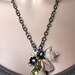Found Object Jewelry, Antique Brass Drawer Pull, Repurposed Necklace, Mothers Day