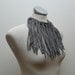 Fringe choker - Charcoal grey