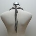 Fringe choker - Charcoal grey