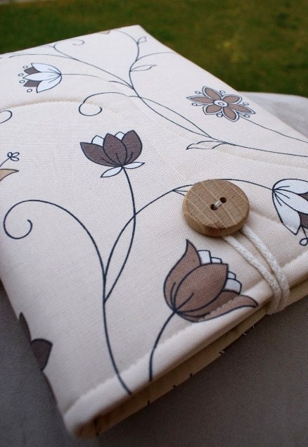Laptop sleeve Case Cover  for a 13 inch Macbook/Cotton canvas