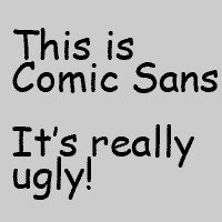 No Comic Sans - Handmade Embroidery Wall Art - MADE TO ORDER