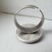 Flapper Girl Adjustable Ring - Antique Silver Band - Millie