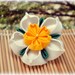 Spring Daffodil Japanese Kanzashi Brooch Pin