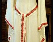 Custom Order Medieval  Elvin Pixie Fairy Wedding Gown with Detachable Sleeves
