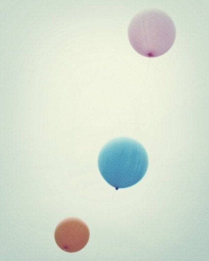 Balloons on the Up and Up - Three 8 x 10 Images