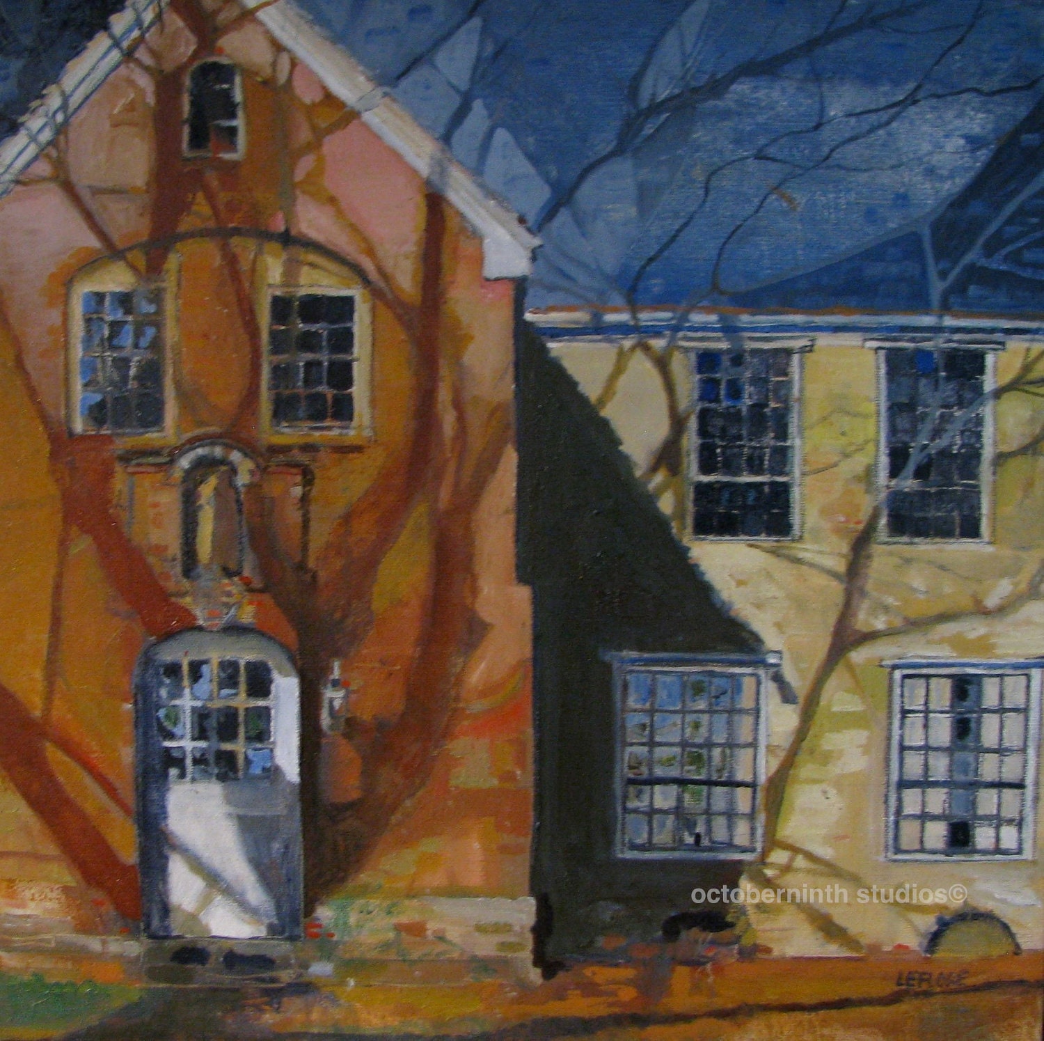 Spencer-Peirce-Little Farm,  Original Oil Painting