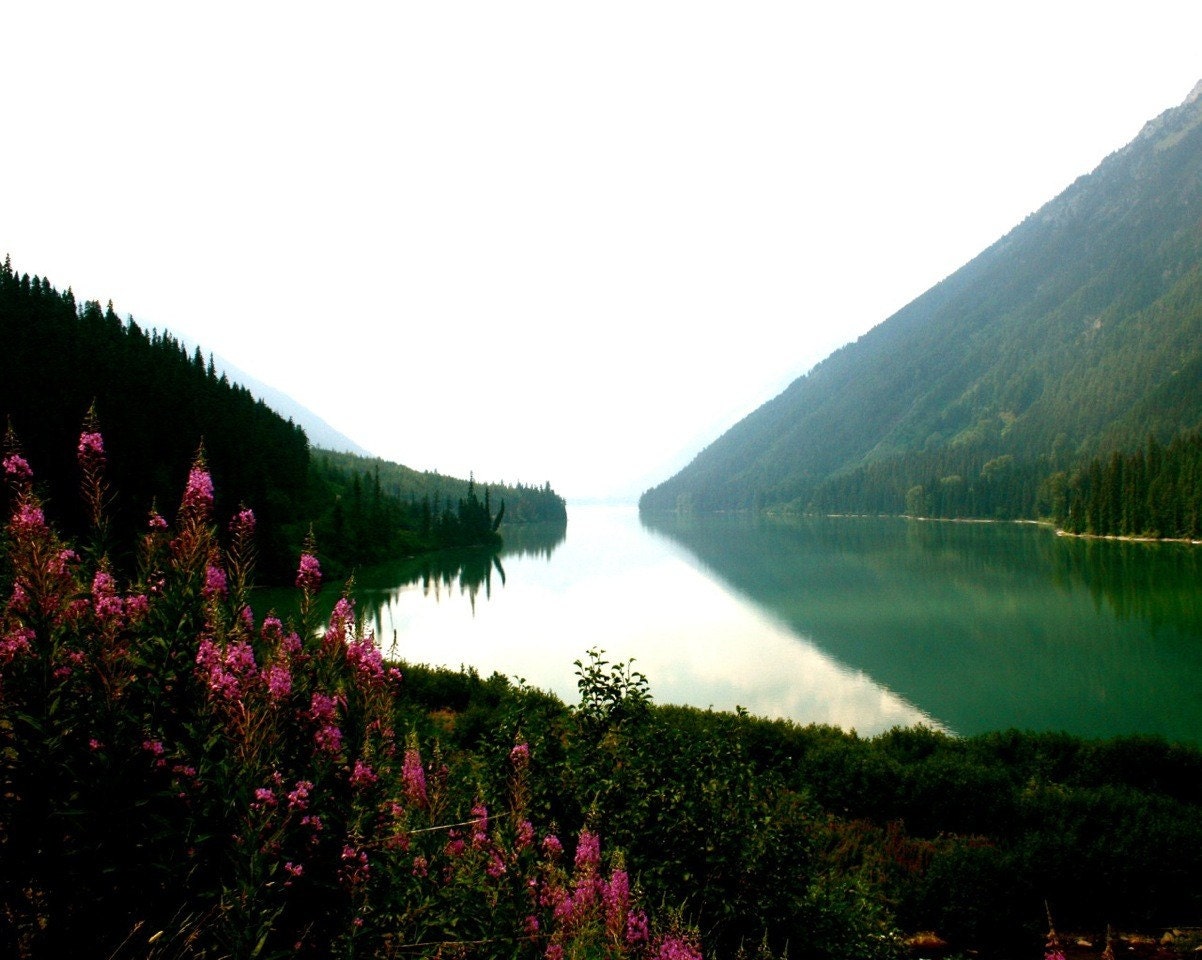 8x10 Matte To Seek Northern Mountain Canada Lake print signed