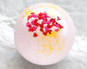 Pink Sand Moisturizing Bubble Bomb One Handmade Bath Bomb Bath Fizzy Bath Bomb Scented Bath