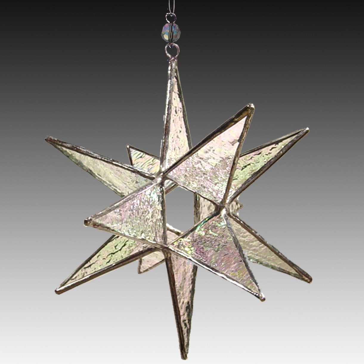 Stained Glass Moravian Star - 6 Inch - Choose your color