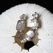 Vintage Rhinestone Screw Back Earrings - wedding Jewelry