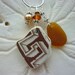 Sea Glass Necklace  - English Pottery Shard Beach Seaglass GENUINE