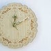 bamboo doily clock