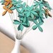 spring flowers for mother's day, set of NINE - choose from aqua, tangerine, red, chartreuse