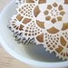 wood coasters with doily pattern laser engraved water safe