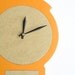 tangerine modern colonial wall clock