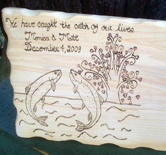 Your Own Design Wood Wedding Guest Book Alternative