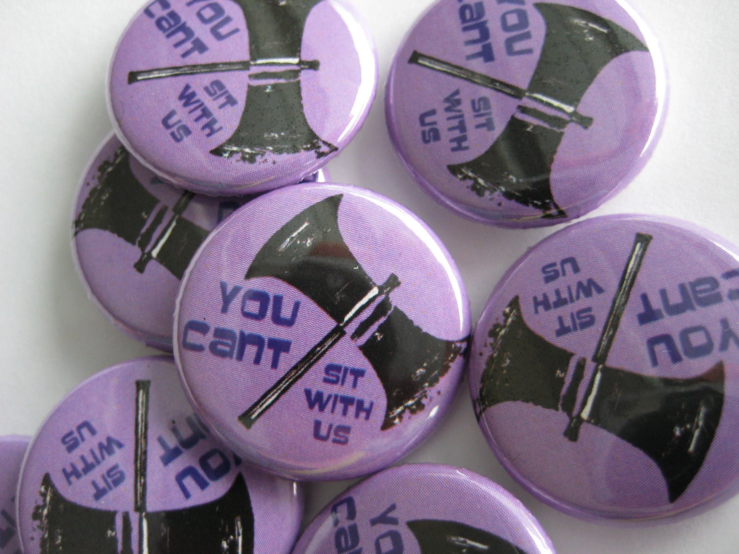 You Cant Sit With Us: Mean Girls Labrys pin