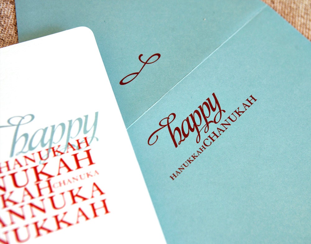 Hannukah, Channuka Folded Greeting Card
