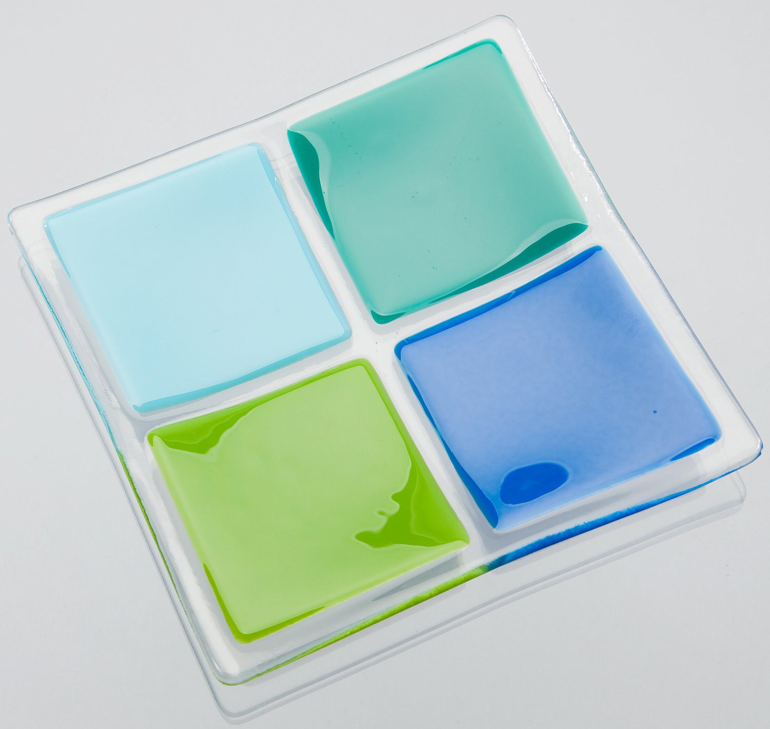 Blue and Aqua Plate