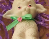 Kids soap - White Chocolate Alyssa Had a Little Lamb Spring Soap