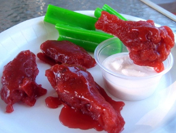 Gift for Him - Monday Night Football Soapy Buffalo Wing Soap Set - Fathers Day Soap Set