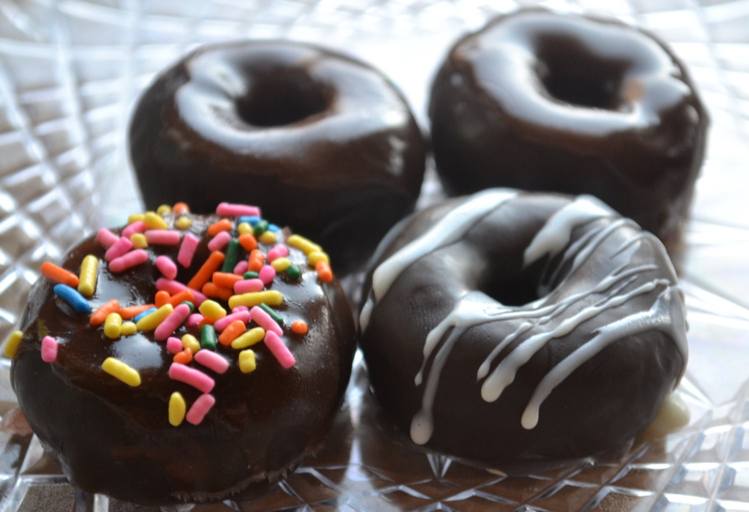 Chocolate Mini Donut Soap Set of 4