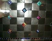Kitchen Backsplash Tile in Dichroic Glass