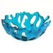 Red Ocean Beach Sea Coral Art Glass Bowl