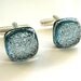 Silver Ice Cuff Links for Him - Unique Gift for Men