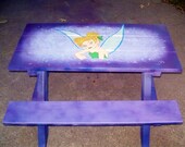 Hand Painted Picnic Table, Child Size Fairy Picnic Table