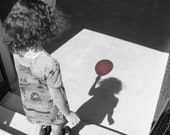 The Red Balloon. Matted fine art photograph