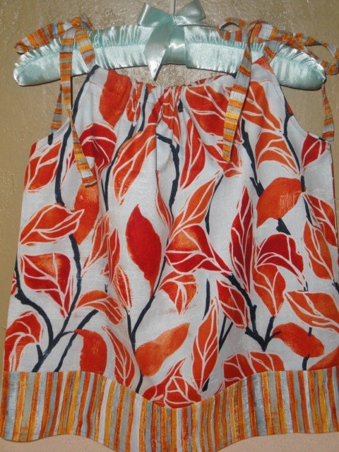 Laura Gunn Spice Climbing Vine Pillowcase Dress - Size 24 months/2T