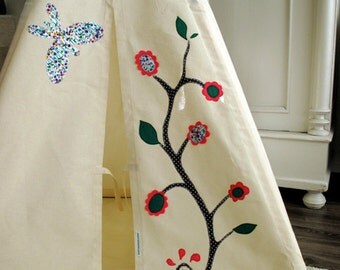 Custom made play teepee tent