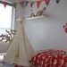 Teepee - plain indoor play tent
