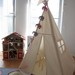 Teepee play tent NO POLES - Plain fabric tent parts only