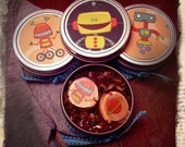 Robot Magnet Tins - Wonderful Stocking Stuffer and Party Favor