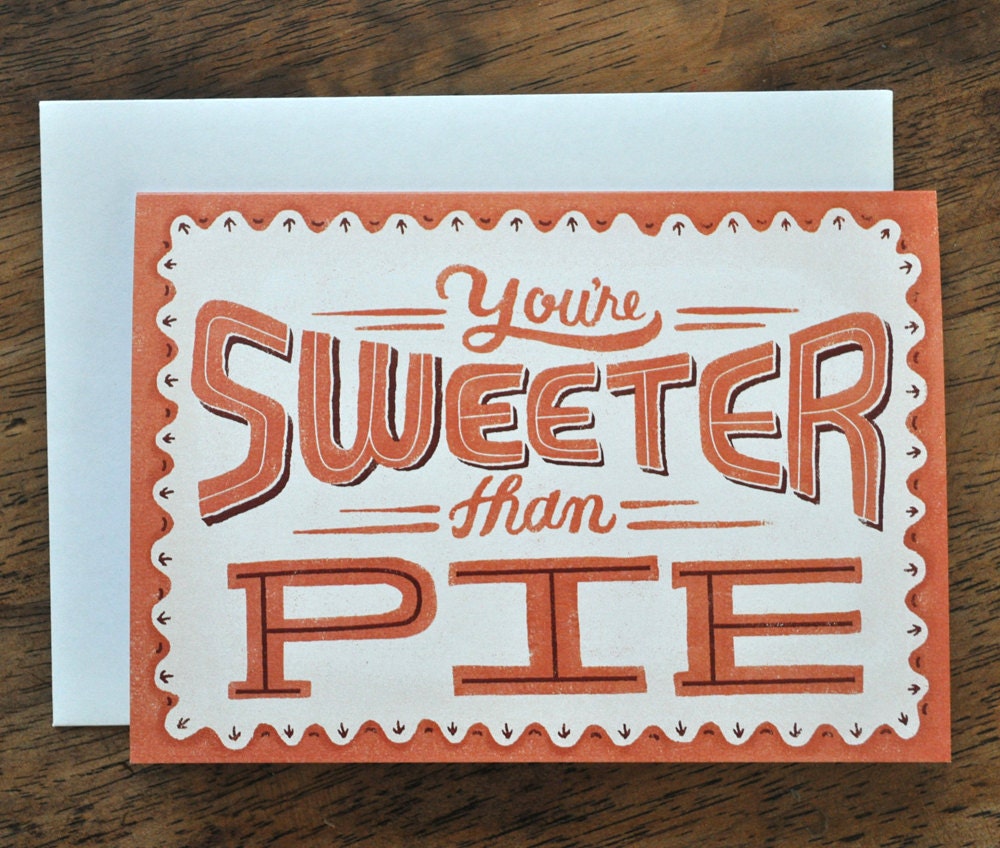 Sweeter Than Pie - Single Card