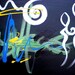 giclee print of two lovers dreaming about the future, acrylic and gouache on canvas