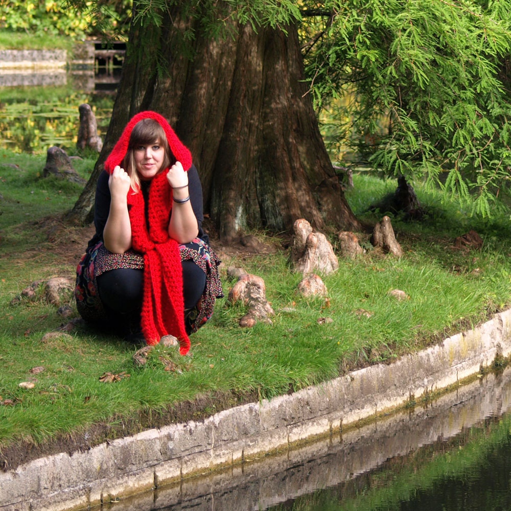 Custom Made Red Riding Hood Scarf