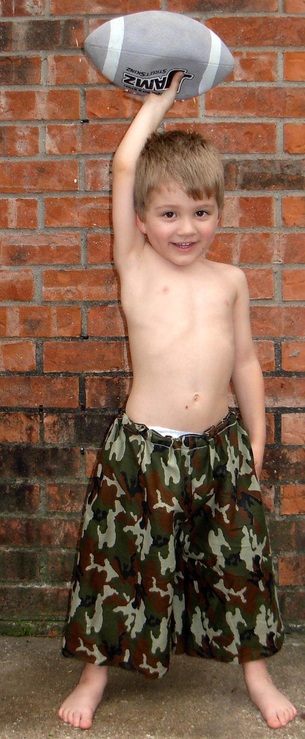 Camo Bandana Pants For Boys or Girls One Size Fits Most - Camouflage