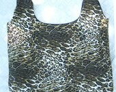 Eco Friendly Shopping Tote - Leopard Print