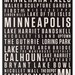 Minneapolis Digital Print // 16x20 Beige on Black // Locality